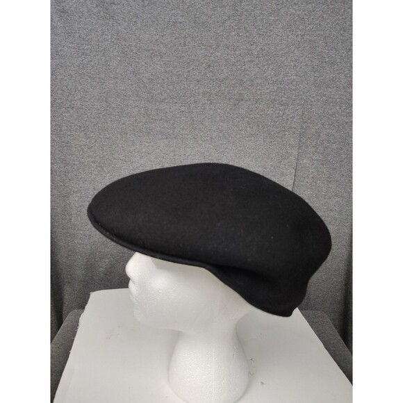 SCALA Dorfman Pacific Cap Newsboy Hat Black Wool Mens XL - Picture 2 of 7